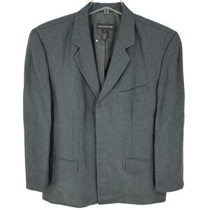 NEW JONES NEW YORK Mens Gray Linen Blend Blazer Sport Coat‎ Jacket L